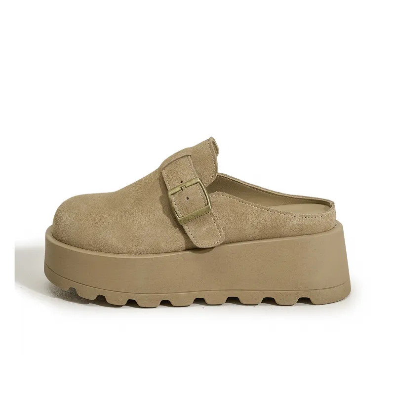 ΛOLUNKΛ Abrasion Resistant Slip Resistant Closed Toe Slippers Women's-0