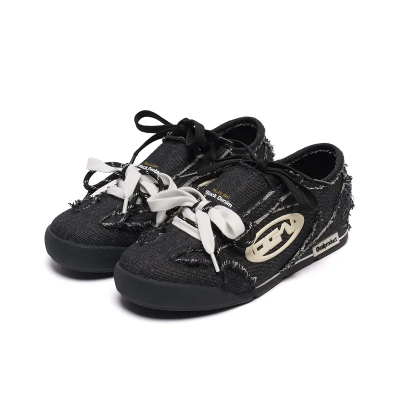 Ocai Cushioning Lightweight Slip Resistant Low Top Skateboard Shoes Women's Danny Black-1
