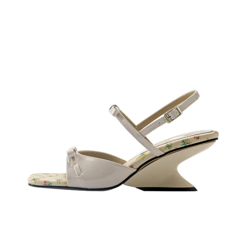 Wonderful Couple Small Floral One Strap Sandals 6.5cm Women's-5