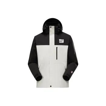 NFL Waterproof And Windproof Windbreaker Jacket Unisex White Black And White