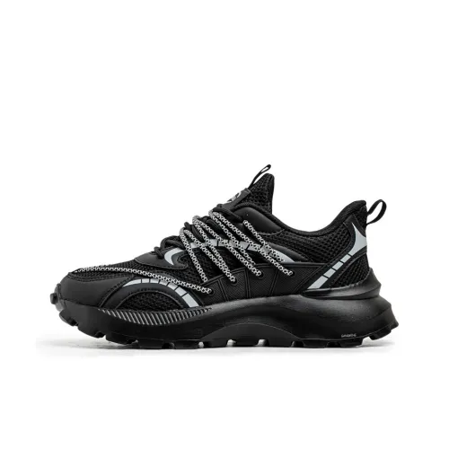 Hong Kong Meng Slip Resistant, Breathable, Height Increasing Low Top Chunky Sneakers Men's