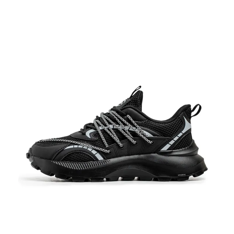 Hong Kong Meng Slip Resistant, Breathable, Height Increasing Low Top Chunky Sneakers Men's-0