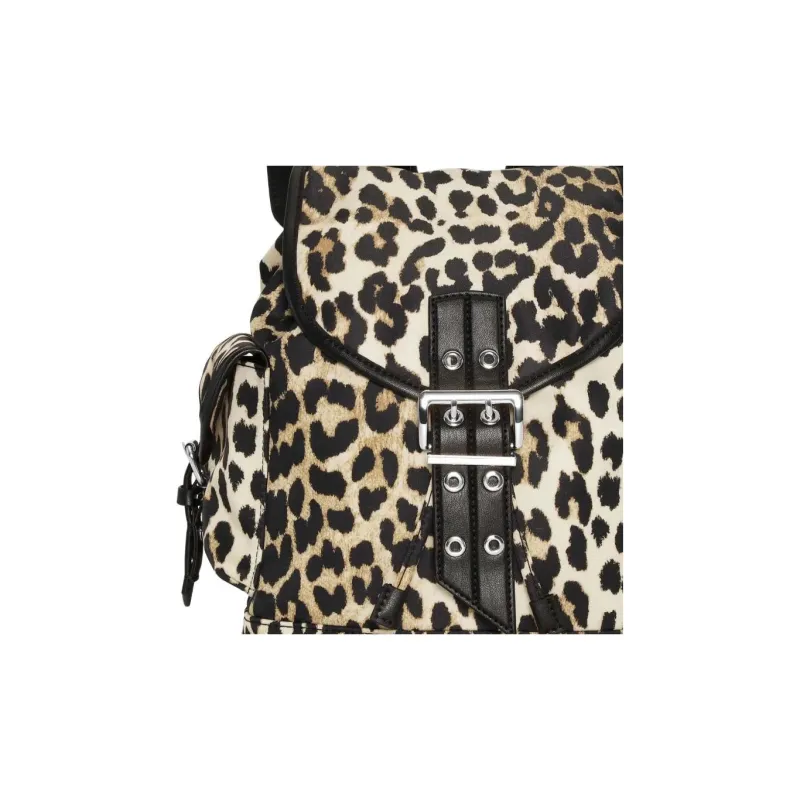 GANNI Fabric Backpack Women's Brown & Black-2