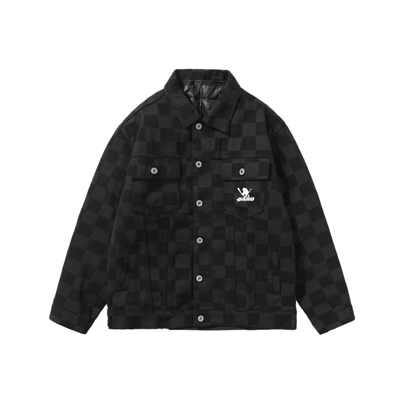 SANTASTIC Denim Jacket Men's Black-0