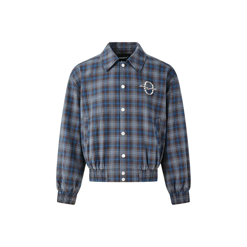 PASET Jacket Unisex Blue And Gray Plaid-0