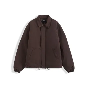 I'm David Puffer Jacket Unisex Dark Brown