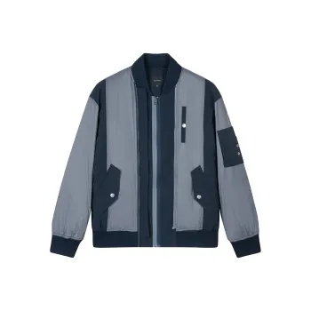 DAVID NAMAN Down Jackets Men Navy Blue