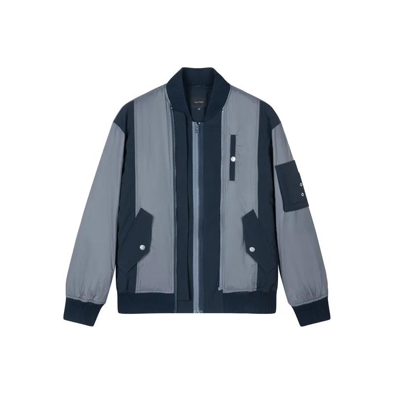 DAVID NAMAN Down Jackets Men Navy Blue-0