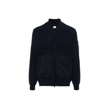 C.P.Company Lens Fine-knit Cardigan