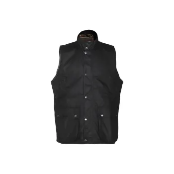 BARBOUR X Baracuta Waxed Button-Up Gilet