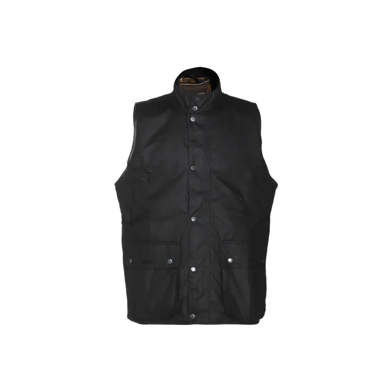 BARBOUR X Baracuta Waxed Button Up Gilet-0