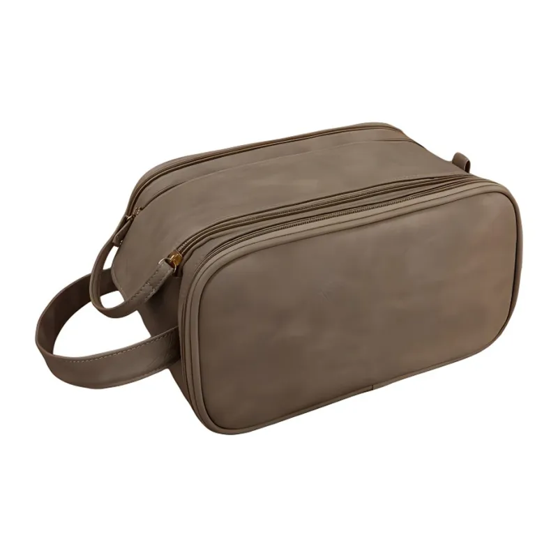 LETOO Leather Patchwork With TPU Makeup Bag Women's Multicolor-1