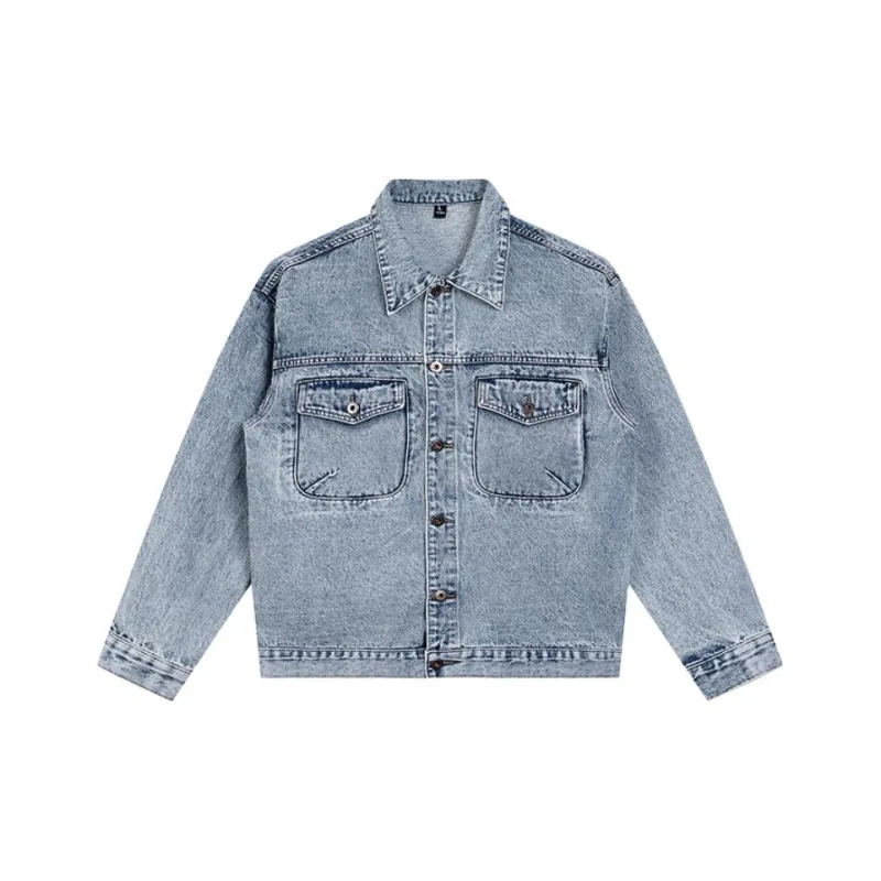 JASONWOOD Cowboy On The Run Denim Jacket Unisex Graphite Blue-0