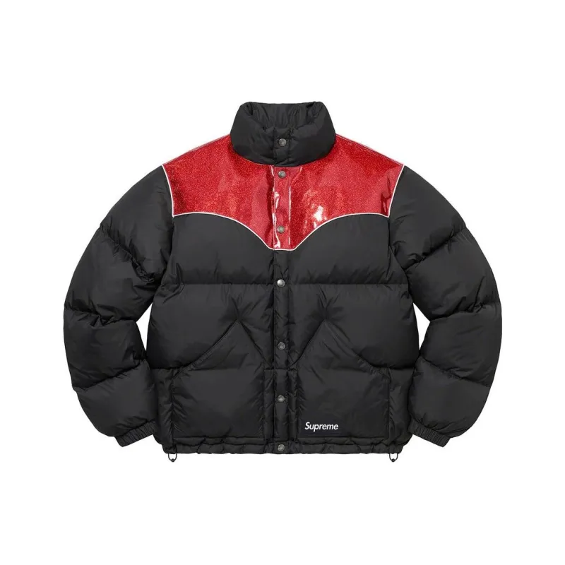 Supreme Glitter Yoke Down Puffer Jacket-3