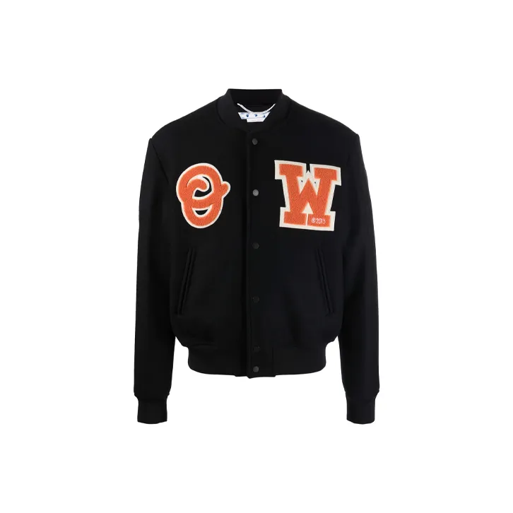 OFF WHITE SS22 Baseball Jerseys Men Black-0
