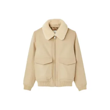Sandro Detachable collar Aviator Jacket
