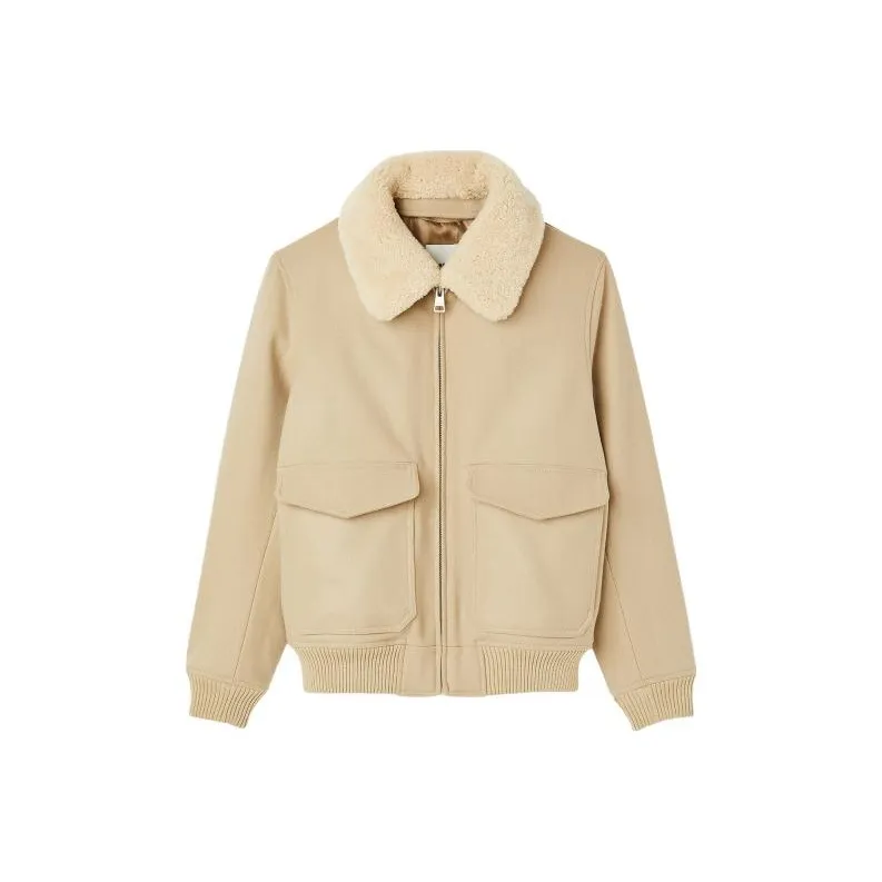 Sandro Detachable-collar Aviator Jacket-0