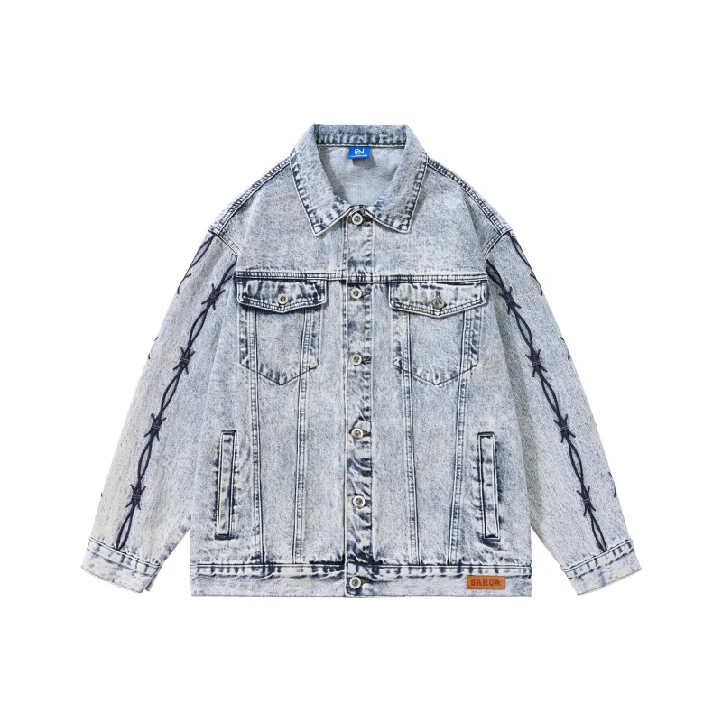 SANTASTIC Denim Jackets Men-0