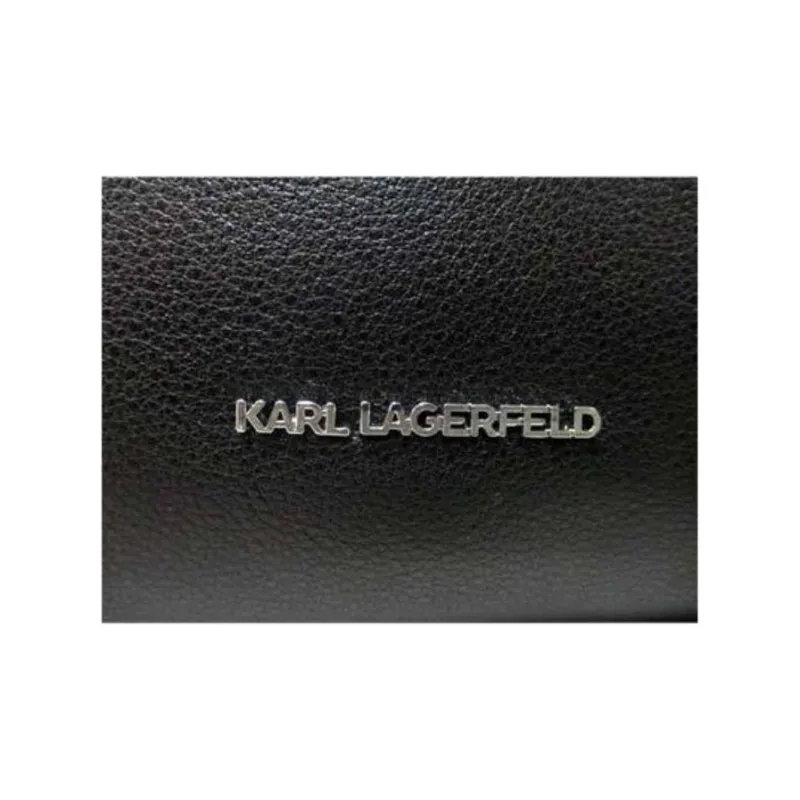 KARL LAGERFELD Cow Leather Backpack Women's Black-4