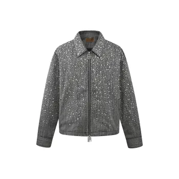 BIRTH OF ROYAL CHILD Rhinestone embellished 'Light ' Jacket