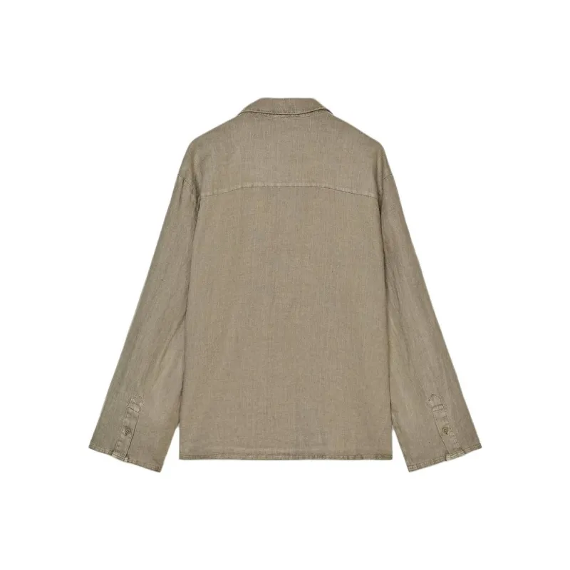 ZARA ZW Series Shirt Women's Dark Taupe-1