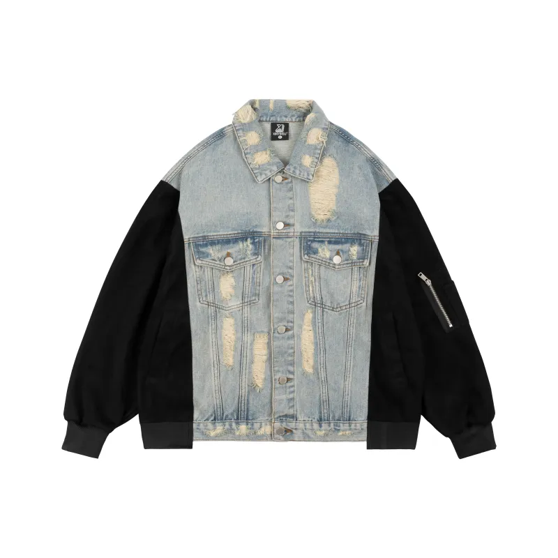 XINYINSU FW24 Denim Jacket Unisex Blue-0