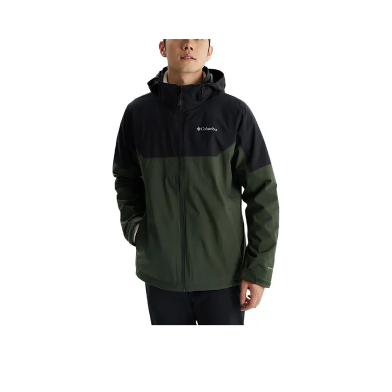 Columbia Waterproof Windbreaker Jacket Men's Dark Olive Green-0