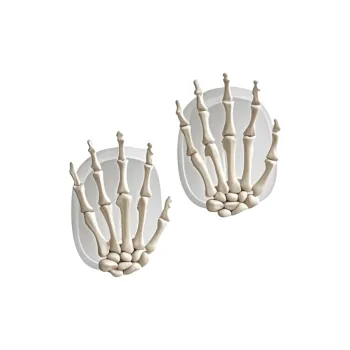 IXN Compatibility Apple AirPods Max TPU Quirky Fun Skeleton Hand, Impact Resistant Bluetooth Headphone Cases