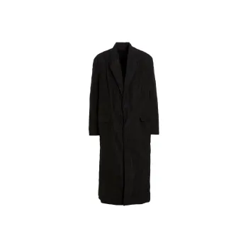 Balenciaga Checked Single Breasted Coat