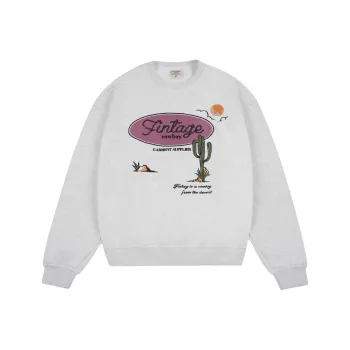 FAKE VINTAGE Sweatshirt Unisex Light Gray