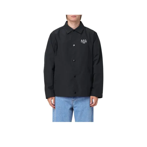 A.P.C Logo Embroidered Snapped skull Cape