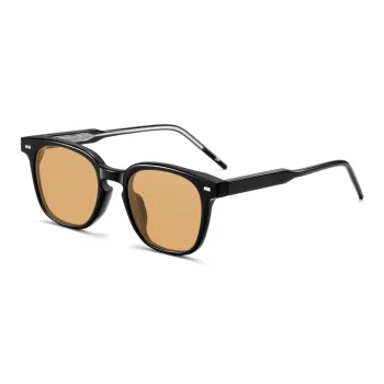 Wood Premium TR/Memory Plastic Round Sunglasses Women's