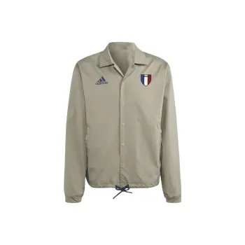 Adidas French Capsule Rugby Lifestyle Jacket Jackets Coats Men's Silver Pebbled