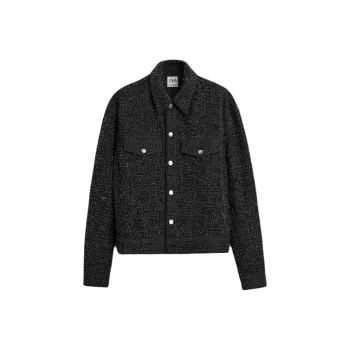 ZARA Denim Jackets Men Black