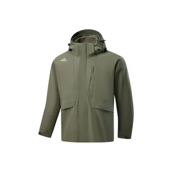 PEAK Windbreaker Jacket Men Straw Hat Green