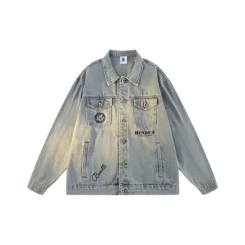 BENDL'S Denim Jacket Unisex Yellow Mud