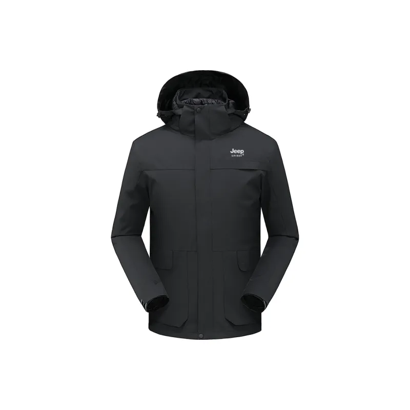 JEEP SPIRIT Waterproof, Windproof, And Water Repellent Windbreaker Jacket Unisex-0