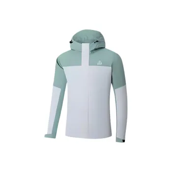 361° Life Collection Waterproof And Wear resistant Windbreaker Jacket Unisex Lighthouse Gray/Splash Blue