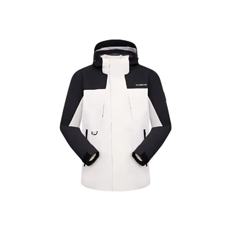 TOREAD Water Resistant Windproof Breathable Wear Resistant Windbreaker Jacket Unisex Black-5