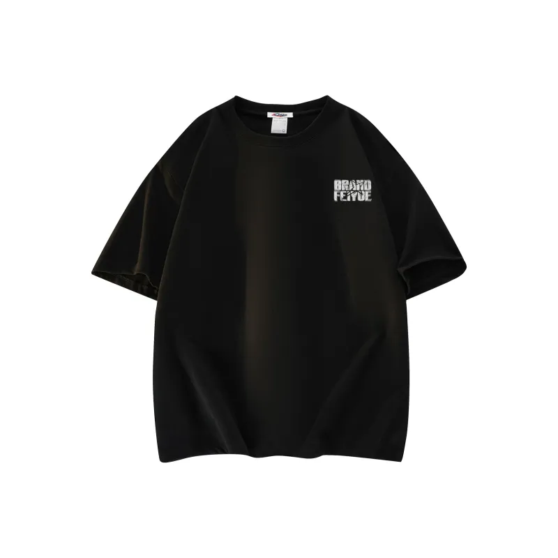 Feiyue T-Shirt Unisex Black-White-9