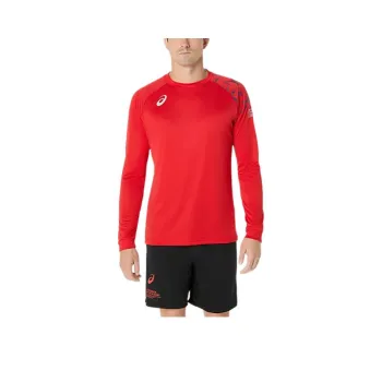 Asics T Shirts Men Fire Red