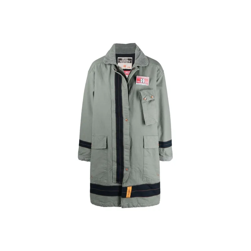 DIESEL Coats Unisex Green-0