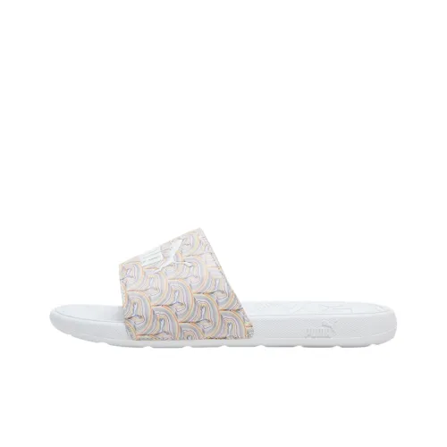 PUMA Cool Cat 2.0 Slip Resistant Abrasion Resistant Slide Slippers Men's White