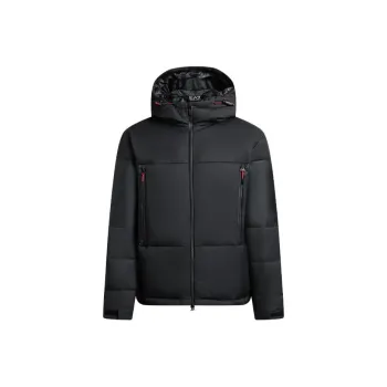 EMPORIO ARMANI EA7 FW23 Puffer Jacket Men's Black