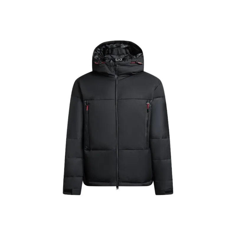 EMPORIO ARMANI EA7 FW23 Puffer Jacket Men's Black-0