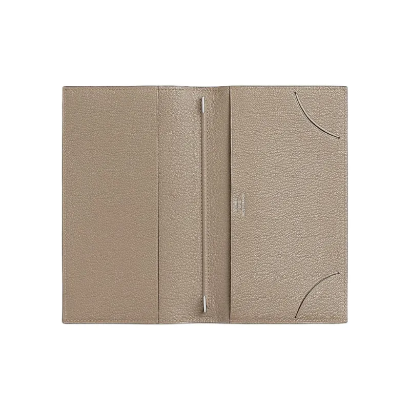 HERMES Vision II Simple Mysore Goat Skin Storage Bag Unisex 81 Gris Tourterelle Dove Gray-1