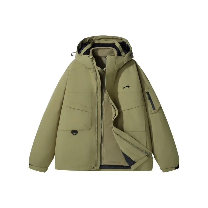 K bird Water Resistant Windproof Breathable Warm Windbreaker Jacket Unisex-2