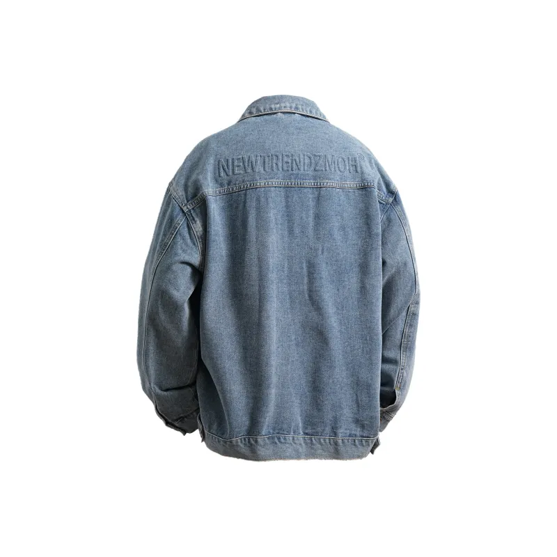 ZMOH Denim Jacket Unisex Couple's-0