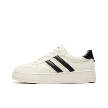 ZHR White Tone Time Machine Anti Slip And Wear Resistant Height Increasing Low Top Skateboard Shoes Women's Beige Black
