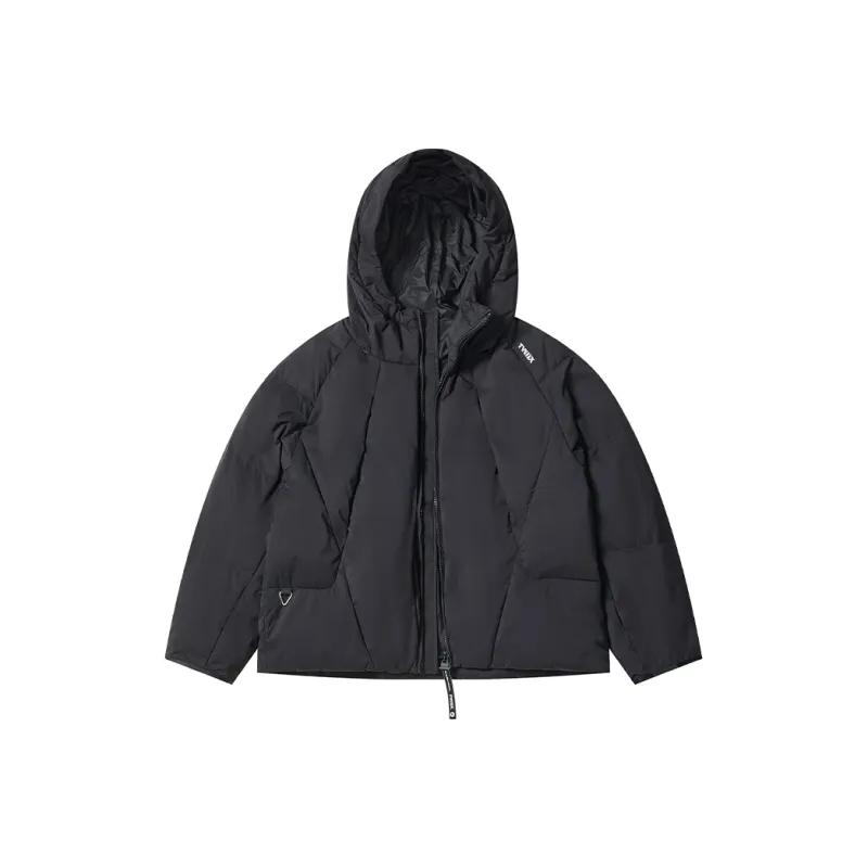 Teenie Weenie Men Dual use Hard Shell Windbreaker Jackets Unisex Urban Techwear Black TORAYDELFY Technical Fabric-0